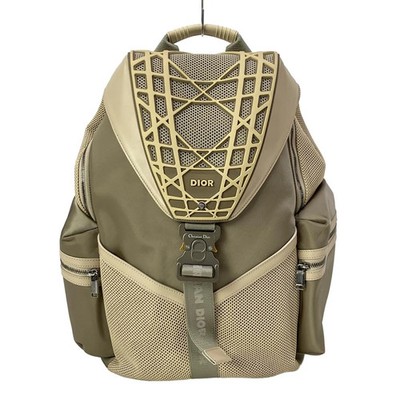 Christian Dior DIOR/ChristianDior Cobra Backpack Khaki Beige Nylon