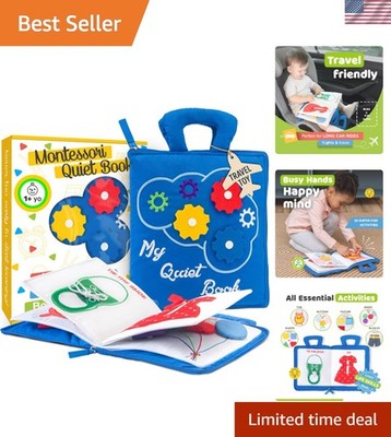 Educational Quiet Book for 1-3  Olds - Fun Activities for Fine Motor Skills