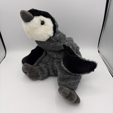 FAO Schwarz Penguin 22  Plush Laying Gray Huggable Lovey Stuffed Animal 2021