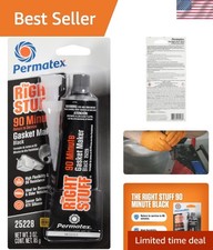 The Right Stuff 90 Minute Black Gasket Maker - Quick Seal, 3 oz for All Vehicles