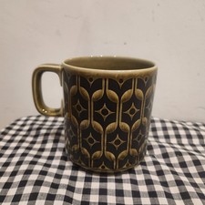 Vintage Hornsea Green Heirloom Mug Retro small chip