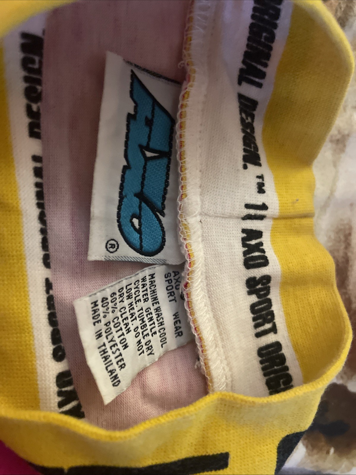 Vintage 90’s Official AXO Sport Racing Motocross Jersey VMX Race Wear Gel Print