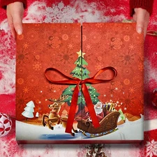 Christmas Countdown Empty Gift Box To Fill 24-Day Santa Claus Collectible Box ﻿