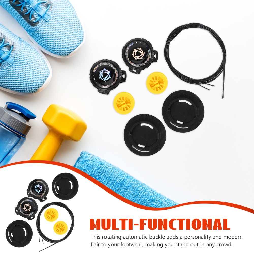 APL Fibbia per scarpe girevole automatica lacci per scarpe lacci in plastica lucchetto