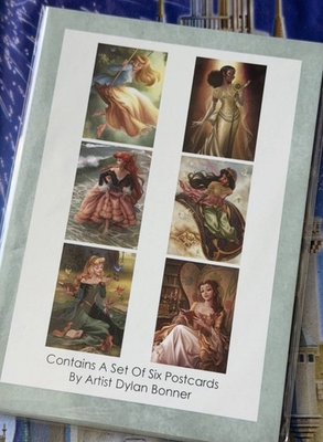 #ad 2026 Disney Dylan Bonner Princess Epilogue 6 Postcard Set 5x7quot; Festival Of Arts $64.90