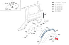 Mercedes Seitenspoiler HINTEN LINKS f&uuml;r G-Klasse 463