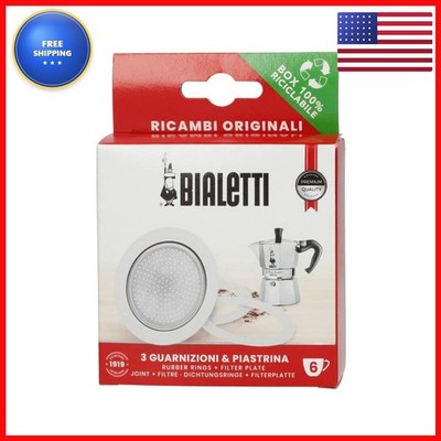 Bialetti SP 3 Gaskets 1 Plate Moka Express Fiammetta Break Happy Dama Moka