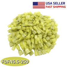 10-400pcs 12-10AWG Nylon Female Spade Terminals Insulated Crimp Wire Connectors