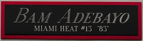 BAM ADEBAYO MIAMI HEAT NAMEPLATE FOR AUTOGRAPHED Signed Basketball-JERSEY-PHOTO