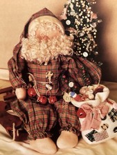 PATTERN Santa Claus Doll St. Nick Doll  Bag of Christmas Toys NEW Twice As Nice