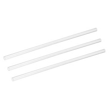 3Pcs Clear Rigid Acrylic Pipe 6mm ID x 8mm OD 12" Round Clear Plastic Tube