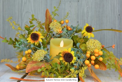 Autumn Yarrow Flower Autumn Fall 4.5'' in NEW