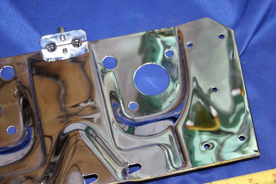 MG MGB Chrome Carburetor Heat Shield Assembly - Image 3 of 4