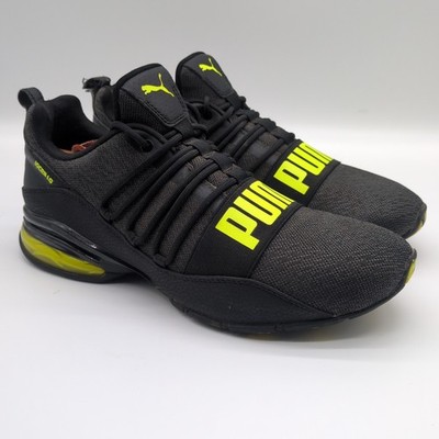 Mens Puma Shoes Cell Regulate Bold 193147-01 Black Yellow Sneakers Size 9.5
