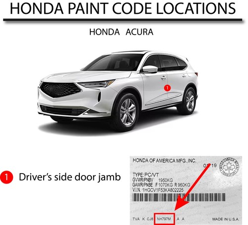 Automotive Paint for Honda NH830M, Lunar Silver - Picture 5 of 30