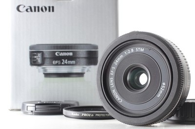 Nahezu MINT In Der Box Canon EF-S 24mm F2.8 STM AF Weitwinkelobjektiv Aus JAPAN