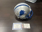 Barry Sanders Detroit Lions Signed And Autographed Fullsize Authentic Helmet