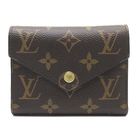 LOUIS LOUIS VUITTON Monogram Portefeuille Victorine TrifWallet M62360 Rose Balle