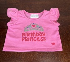 Build A Bear Workshop Pink Birthday Princess Celebration T-Shirt BABW