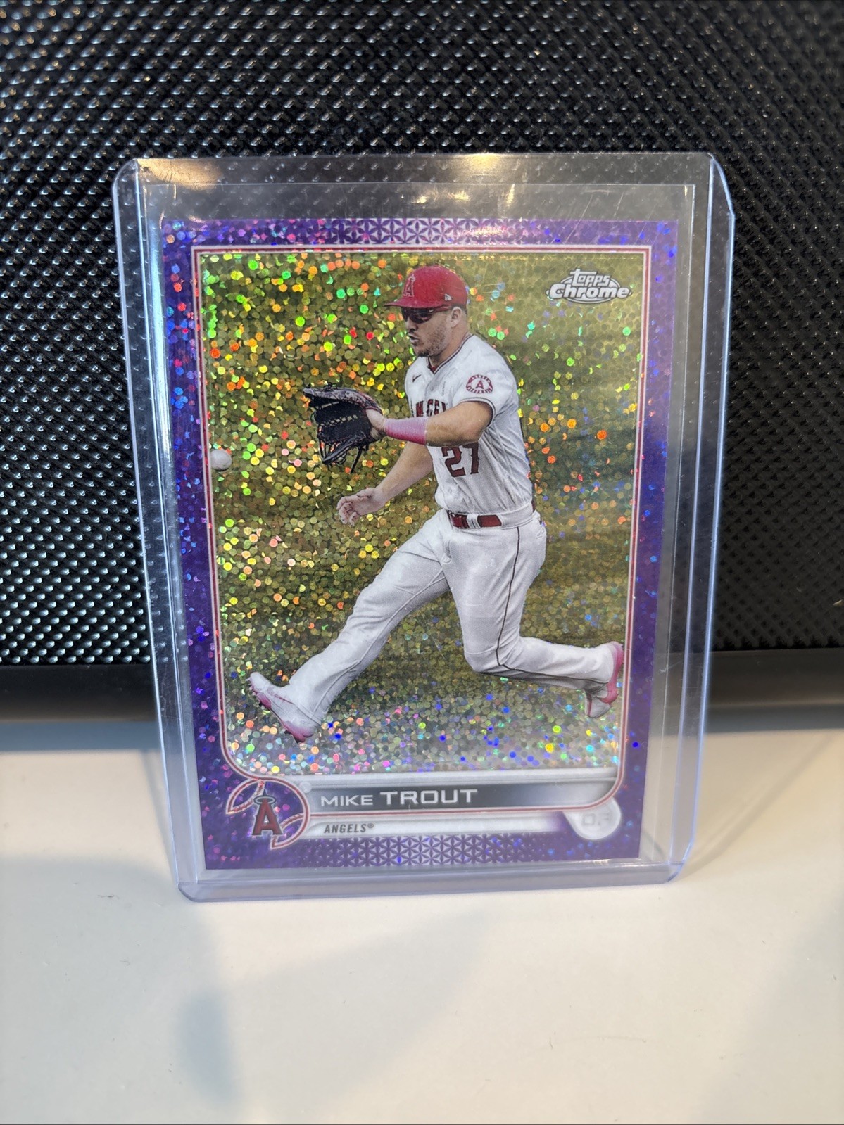 2022 Topps Chrome - Mike Trout #200 Purple Speckle Refractor /299