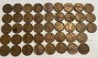 1910 (P) LINCOLN WHEAT CENT PENNY ROLL ALL COINS IN FINE + CONDITION 43 coins