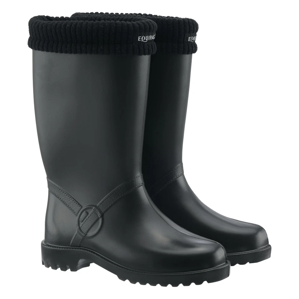 Equipage New Paddock Stiefel zum Reiten - Schwarz Reitstiefel Gummistiefel Stall