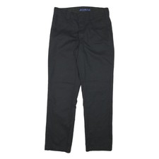 DICKIES Herren Hose Regular Fit Schwarz W31 L31 Baumwollmischung Rei&szlig;verschluss