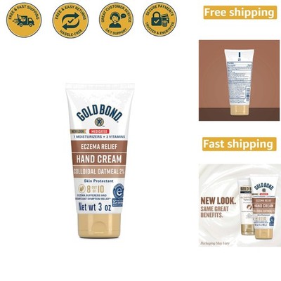 Medicated Eczema Relief Hand Cream - 3 oz Jar with 2% Colloidal Oatmeal