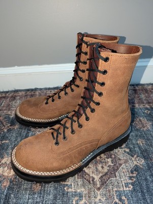Nick's Handmade Boots Lace To Toe Thurman Last Size 8.5D 1964 Monarch Leather