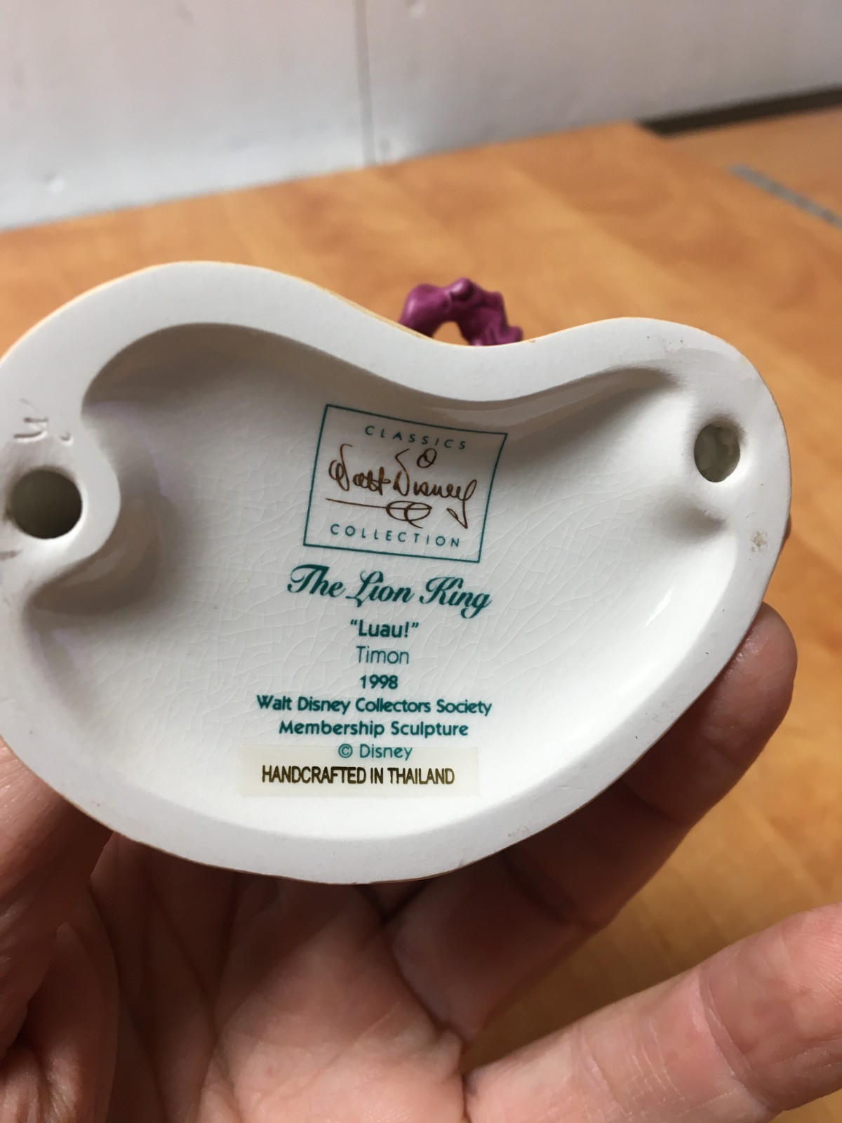 WDCC Disney The Lion King's Timon Luau Figurine in Box W/COA & Box