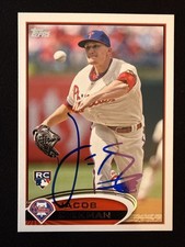 2012 Topps Update Jake Diekman Signed Rookie Card US85 Phillies Autograph Auto