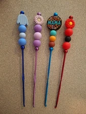 Custom Comfort Grip Crochet Hook 3.0mm Hook 7.5 Inches Long Set Of 4 Assorted 