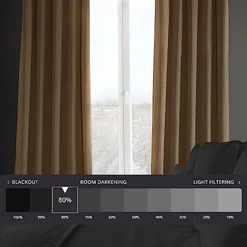 HPD Half Price Drapes Heritage Plush Velvet Curtains 108 Inches Long Room - Image 3 of 4