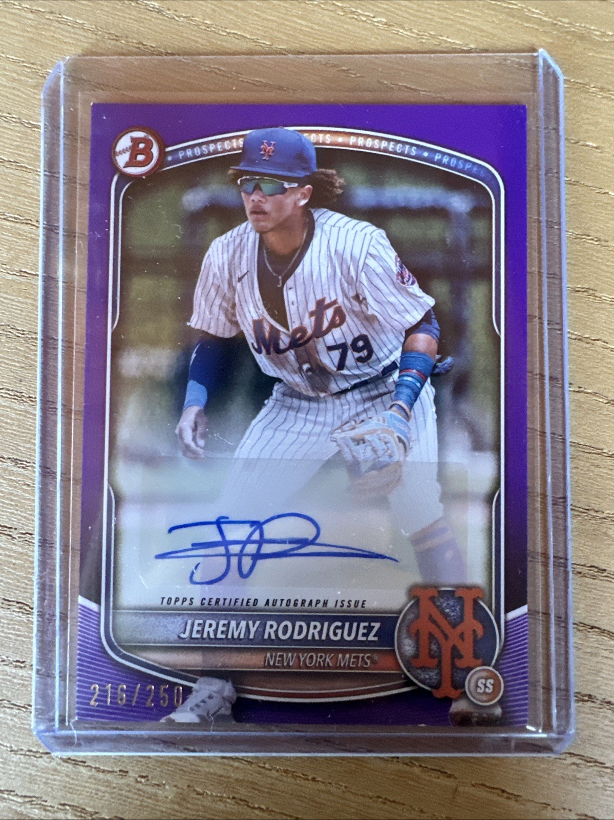 2025 Bowman - Paper Prospect Autographs Jeremy Rodriguez #BPA-JR Purple /250
