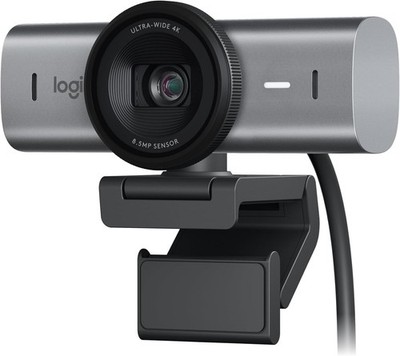 Logitech MX Brio 4K Ultra HD Webcam mit Dual-Mikrofonen, Autofokus-Show Mode