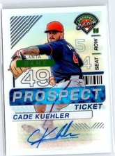 2024 Panini Prospect Edition Auto Cade Kuehler, Atlanta Braves SILVER HOLO