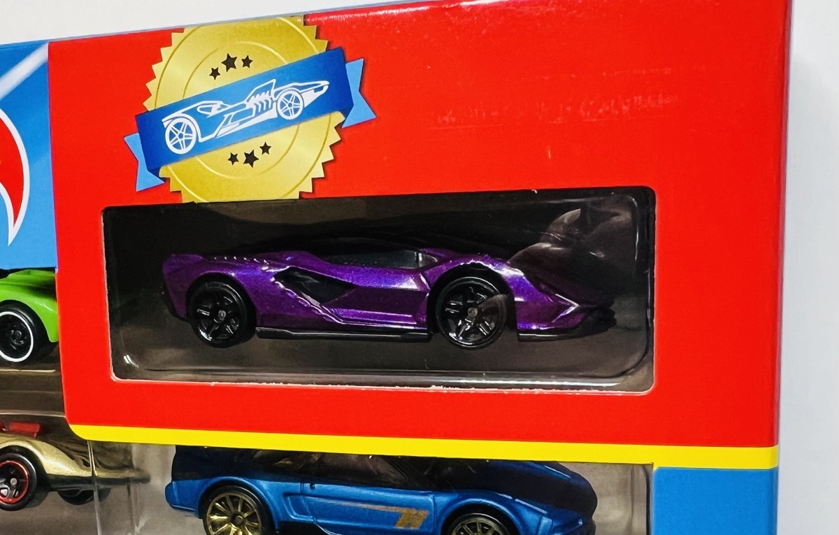 Hot Wheels 8 Pack Excl Purple Lamborghini Sian McLaren Speedtail