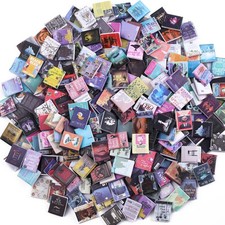 300pcs Mini Books Miniatures Dollhouse Books for Anxiety Bookshelf Tiny Plast...