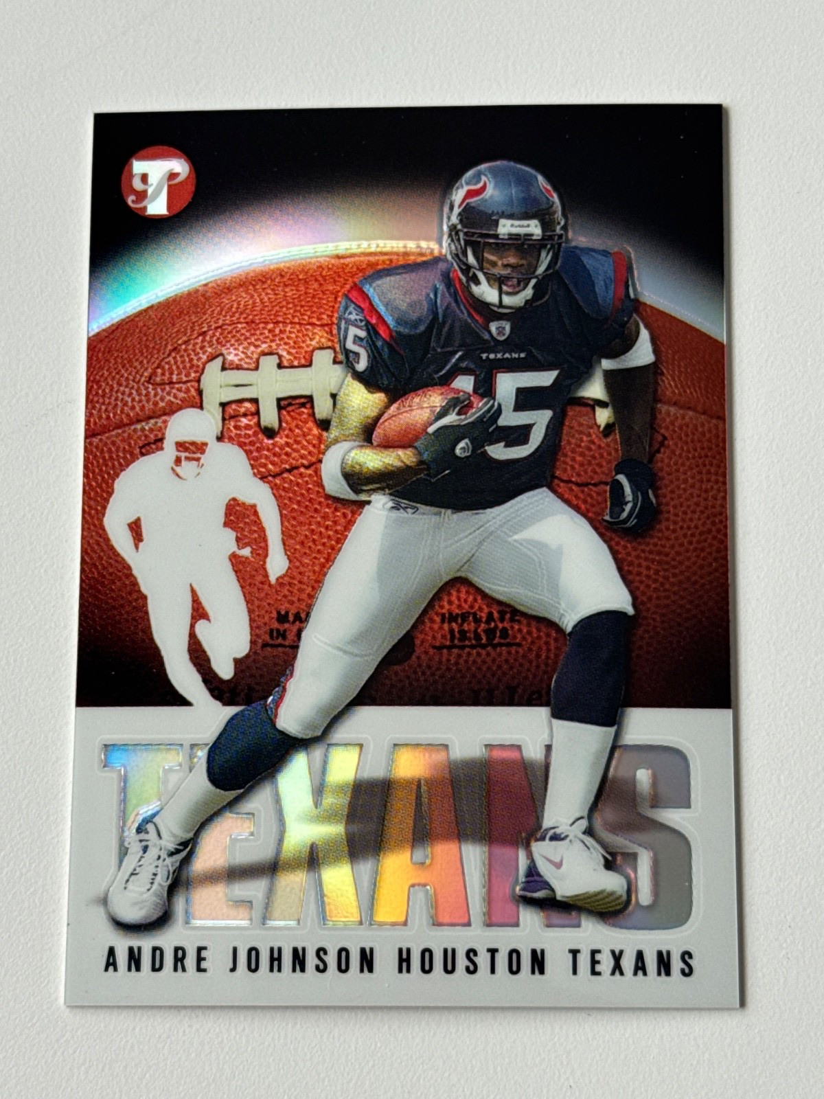 Andre Johnson Rookie /1449 Texans 2003 Topps Pristine Uncirculated Refractor #54
