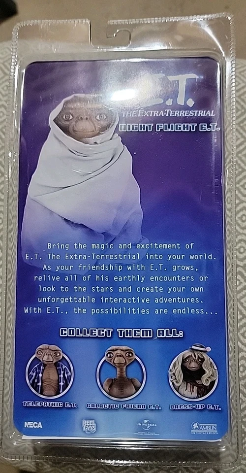 NECA E.T. Extra Terrestrial Night Flight E.T.  全新 — 第 4/4 张图片