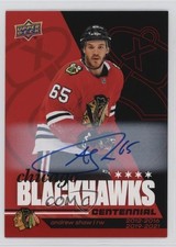 2025 Upper Deck Chicago Blackhawks Centennial Red Hot Andrew Shaw #36 Auto jt1