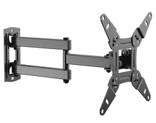 Full Motion TV Monitor Wall Mount Bracket Articulating Arms Swivel Tilt Exten...