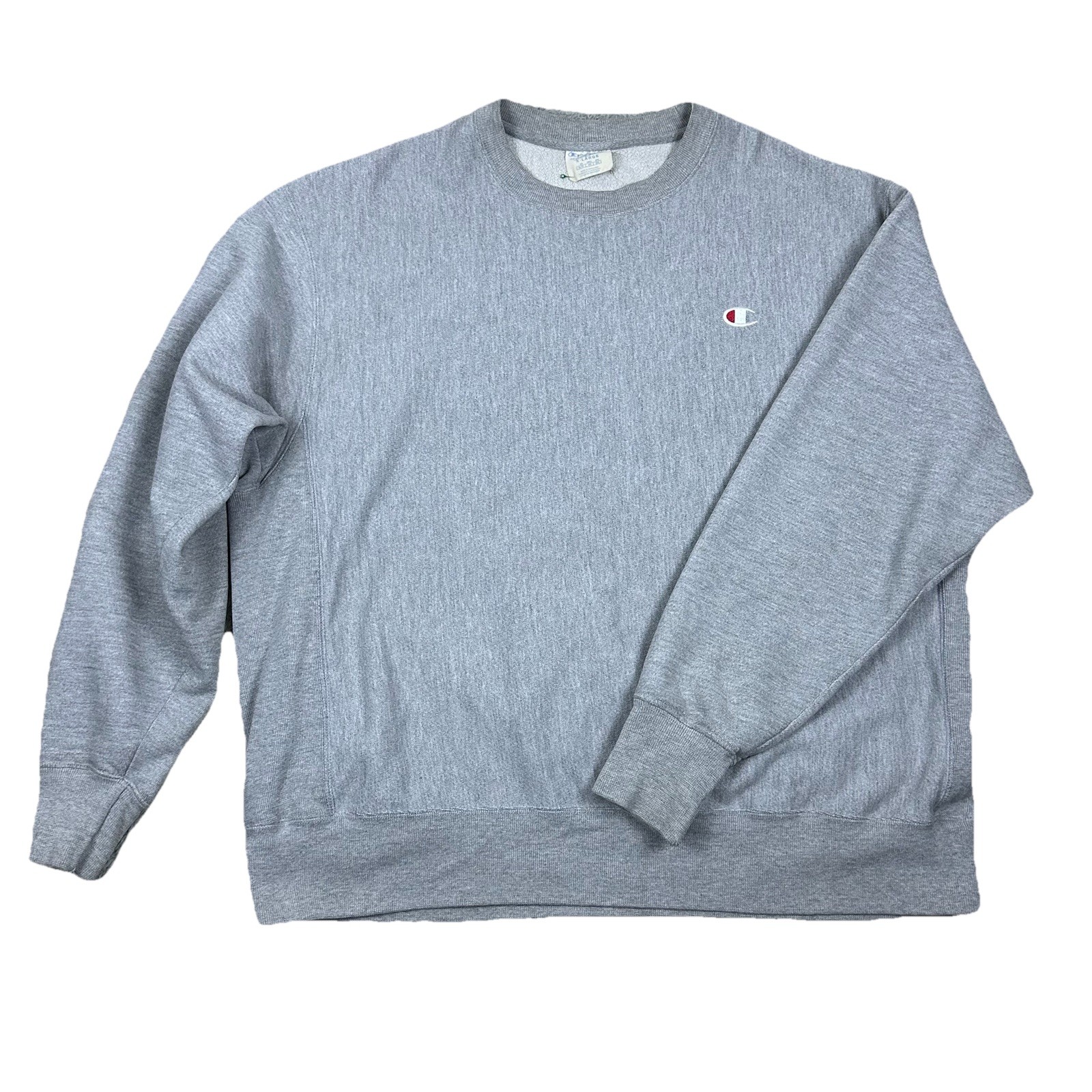 Vintage Champion Men XL Gray Reverse Weave Sweatshirt Crewneck Athletic Pullover