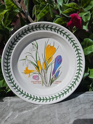 Vintage 1972 Portmeirion Botanischer Garten Schneeglöckchen Krokus Seite Brotteller 71/4''