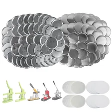 100 Sets 3 inch Button Maker Supplies, 75mm Button Supplies Parts Badge Part,...