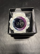 Activa Sync X Invicta Digital Unisex Watch 50mm Iridescent Bezel Frost White NEW
