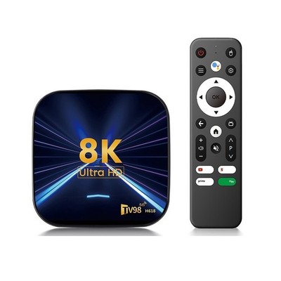 2X(Für Android   Box 8K TV98 Allwinner H618 Dual WiFi 2.4G & 5G HDR10 2+16G9018