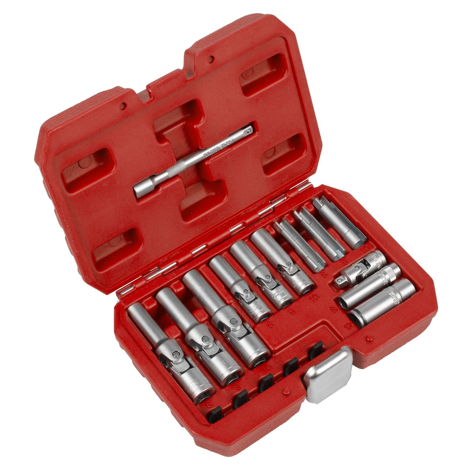 Sealey Glow Plug Socket Set 18pc 1/4""Sq & 3/8""Sq Drive - SX4031