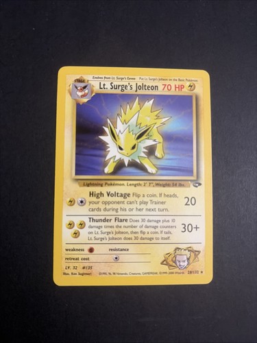 Lt. Surge's Jolteon 28/132 Gym Challenge Regular