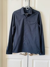 Lululemon Shirt Mens Masons Peak Flannel Long Sleeve Sz M Black Slim